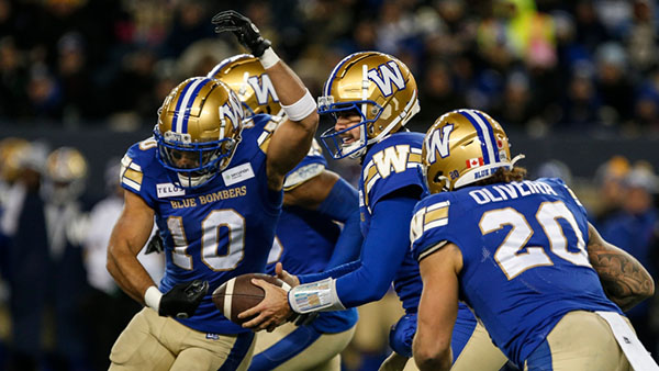 WInnipeg Blue Bombers Grey Cup Favorites